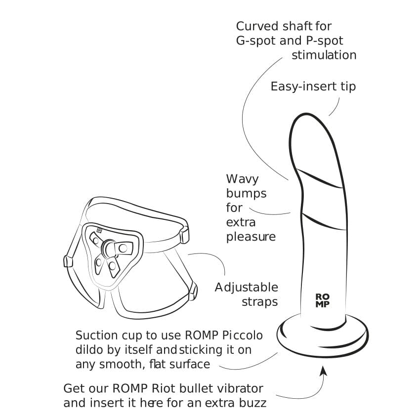 Piccolo Pegging Kit 仿真陽具穿戴套裝