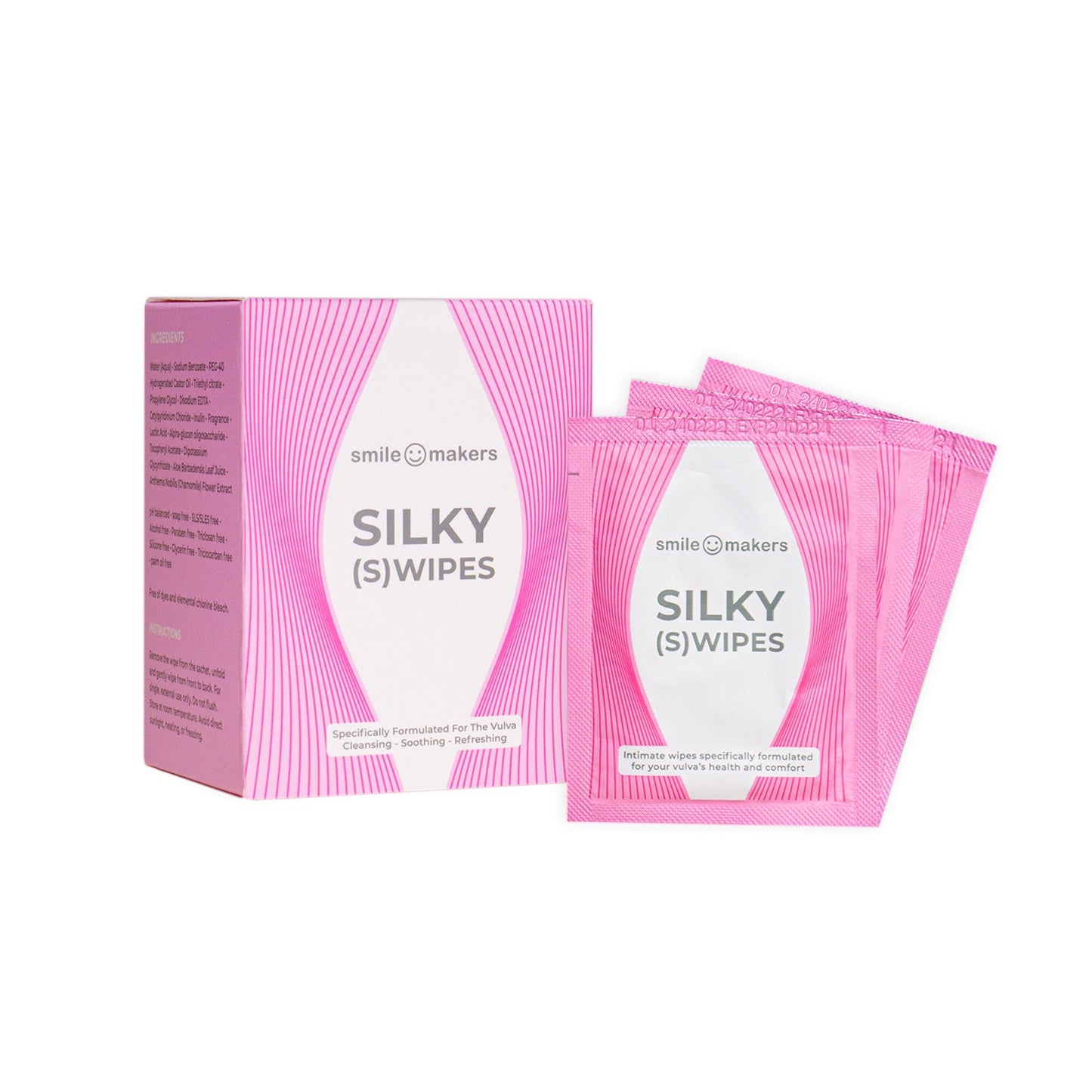 SMILE MAKERS Silky (S)wipes 純素私密濕紙巾 12 片獨立包裝 購買