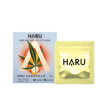 HARU Steamy Thin 熱愛輕薄型乳膠安全套 4 片裝 安全套 購買