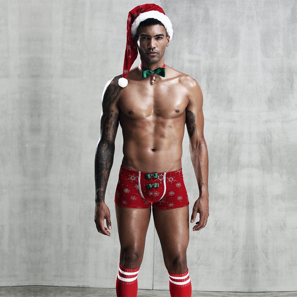 JSY 紅鐺鐺聖誕 4 件套裝 7225 男士情趣內褲 購買