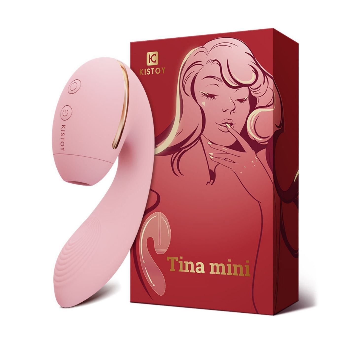 KISSTOY Tina Mini 吸吮震動雙頭按摩器 雙頭按摩器 購買