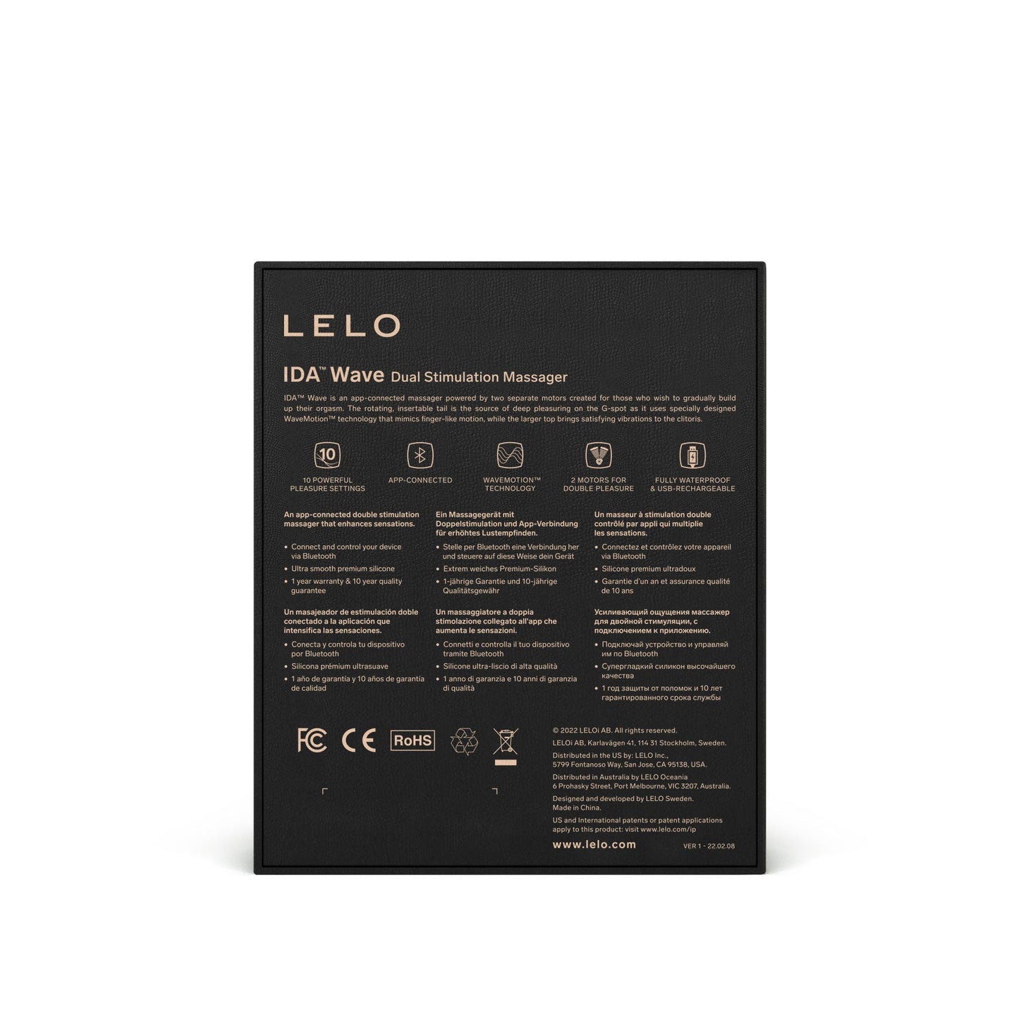 LELO Ida™ Wave 智能遙控雙頭旋轉刺激按摩器 雙頭按摩器 購買