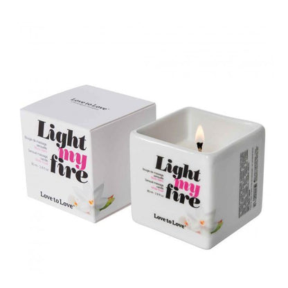 LOVE TO LOVE Light My Fire 迷人白麝香按摩低溫蠟燭 232 克 按摩蠟燭 購買