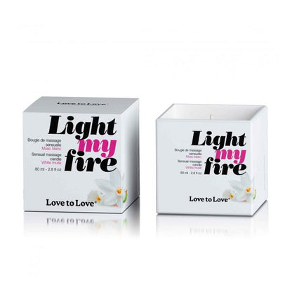 LOVE TO LOVE Light My Fire 迷人白麝香按摩低溫蠟燭 232 克 按摩蠟燭 購買