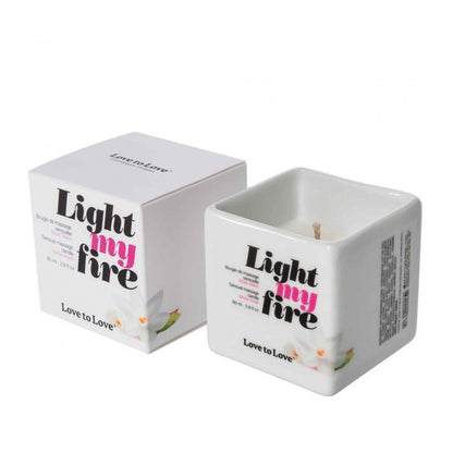 LOVE TO LOVE Light My Fire 迷人白麝香按摩低溫蠟燭 232 克 按摩蠟燭 購買