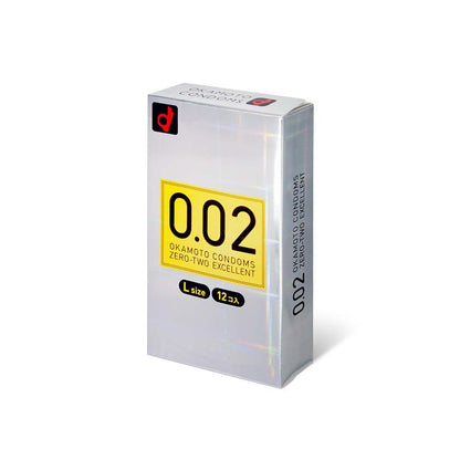 OKAMOTO 薄度均一 0.02 大碼 日本版 58mm PU 安全套 6 / 12 片裝 安全套 12 片裝 購買