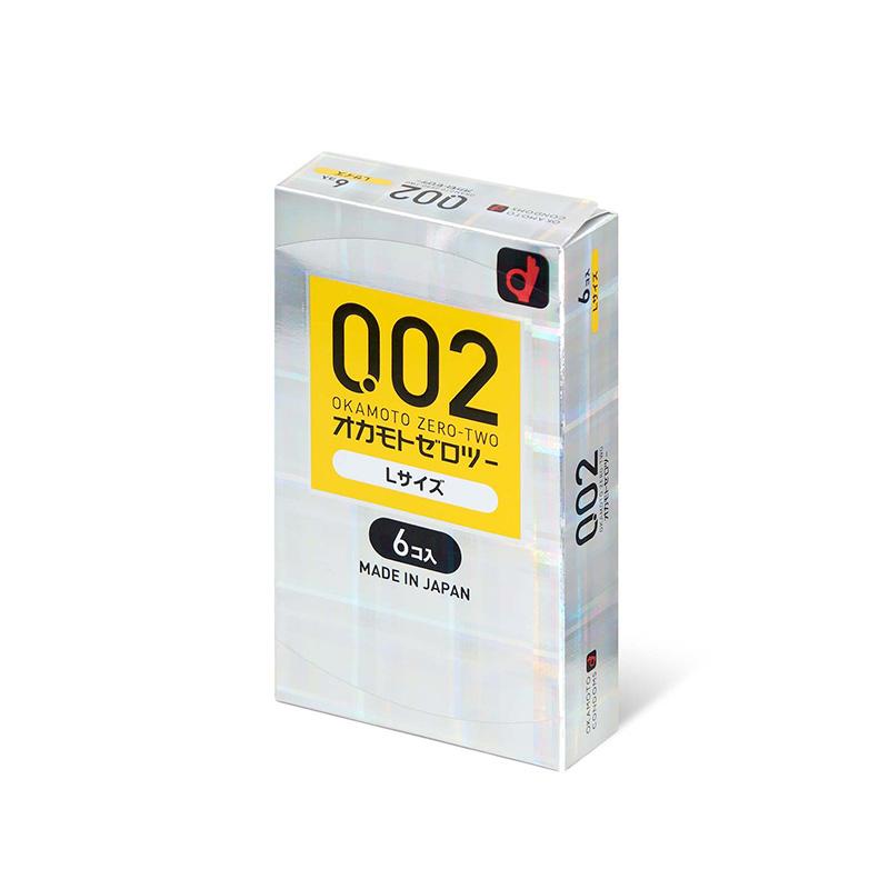 OKAMOTO 薄度均一 0.02 大碼 日本版 58mm PU 安全套 6 / 12 片裝 安全套 6 片裝 購買