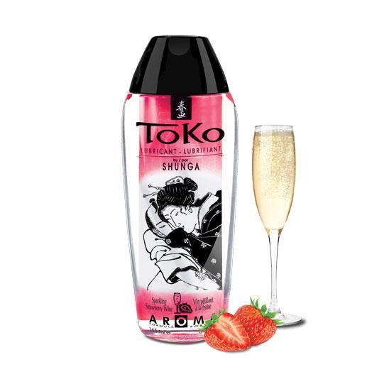 SHUNGA Toko Aroma 草莓氣泡酒味可食用水性潤滑液 165 毫升 潤滑液 購買