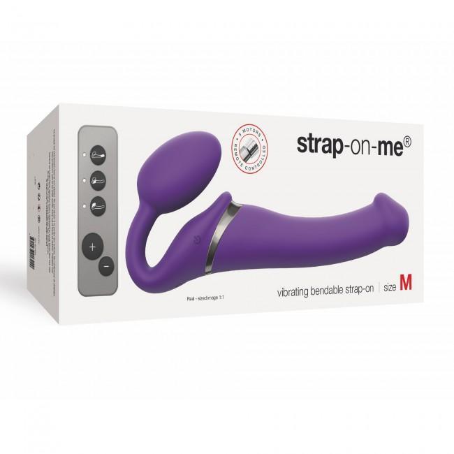STRAP-ON-ME Strapless 遙控可彎曲雙頭震動穿戴棒 震動式假陽具 購買