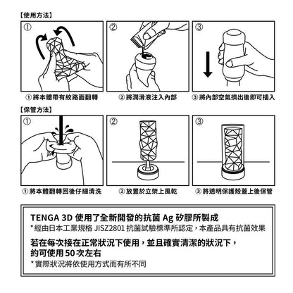 TENGA 3D 幾何紋理飛機杯系列 飛機杯 購買