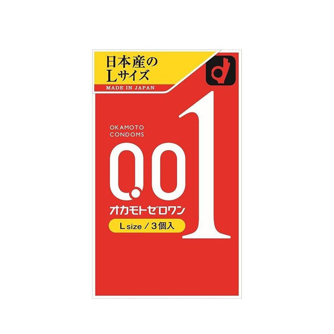 OKAMOTO 0.01 大碼 PU 安全套 3 片裝 安全套 購買
