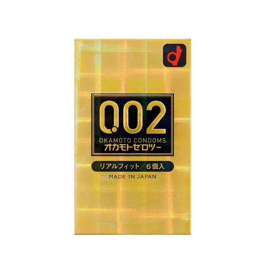 OKAMOTO 0.02 黃金真貼身日本版 PU 安全套 6 片裝 安全套 購買