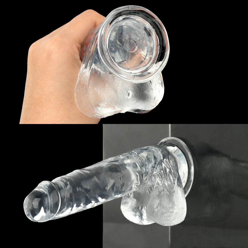 PPP 【純日本製】Punitto Real Dildo 新彈力仿真純透明假陽具 12 cm 假陽具 購買