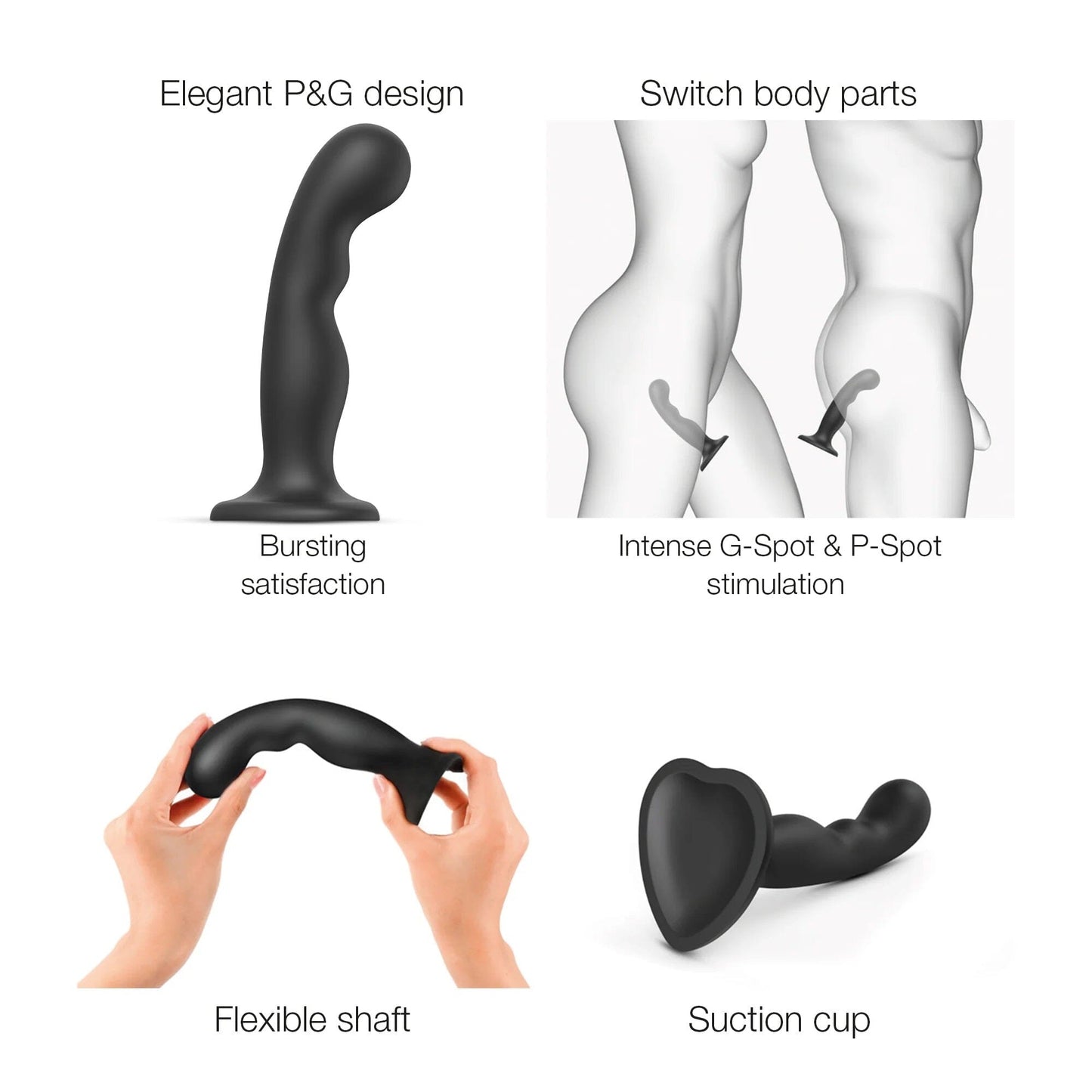 STRAP-ON-ME Dildo Plug P & G 點吸盤式假陽具 購買