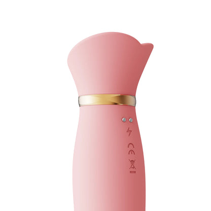 ZALO Rose Rabbit Thruster 暖感抽動式吸啜雙頭按摩棒 雙頭按摩器 購買