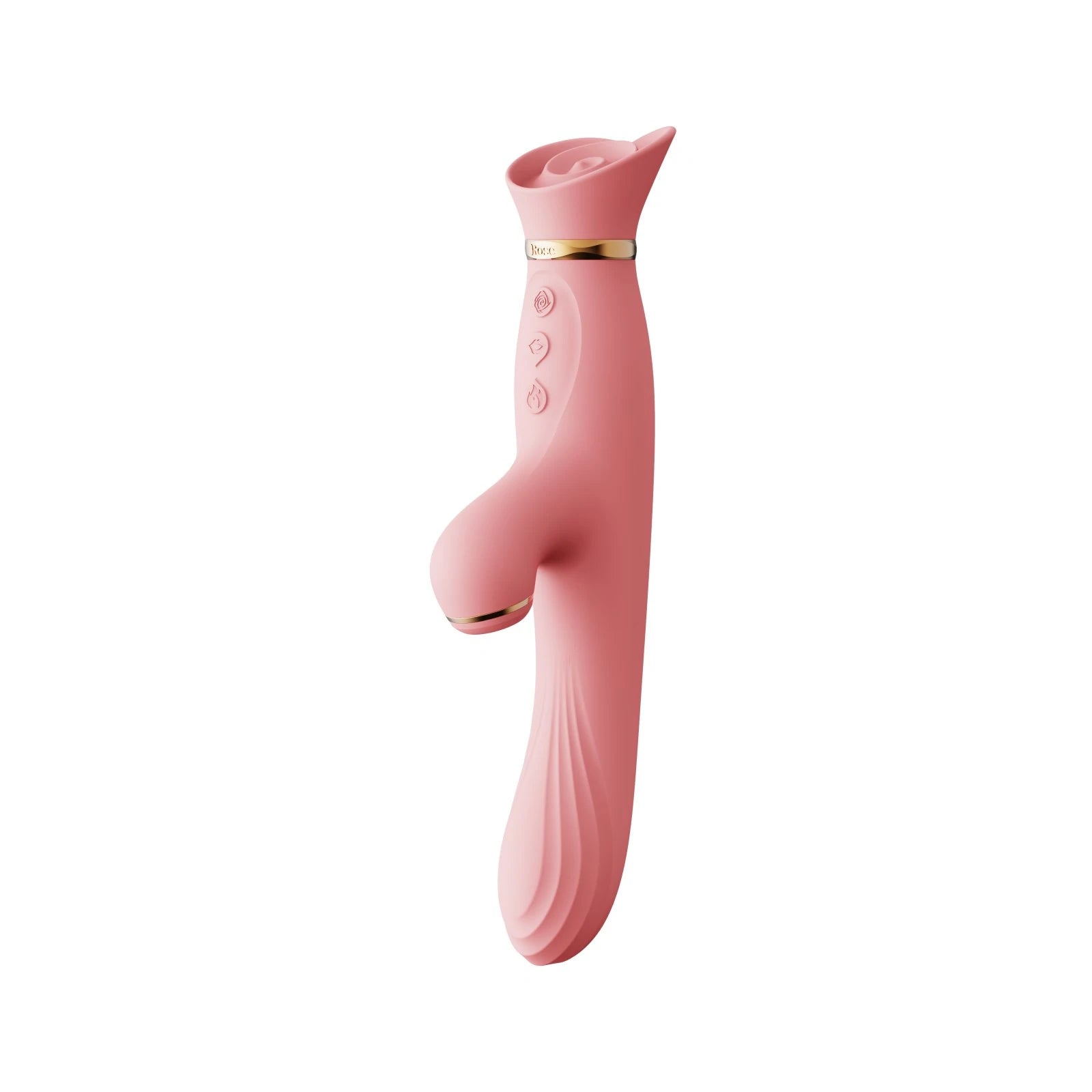 ZALO Rose Rabbit Vibrator 暖感吸啜雙頭按摩棒 雙頭按摩棒 粉紅色 購買