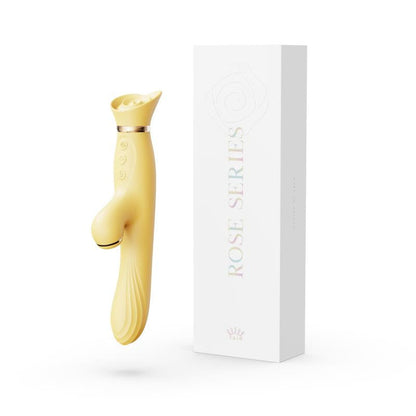 ZALO Rose Rabbit Vibrator 暖感吸啜雙頭按摩棒 雙頭按摩棒 購買